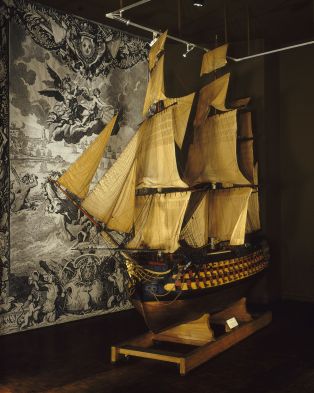 Océan, vaisseau de 1er rang, fin 18e siècle ; © Patrick Dantec