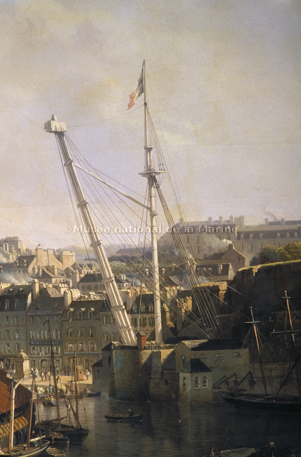 Le Port de Brest (avant restauration, détail)