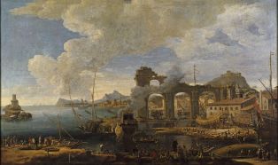 Le port de La Ciotat en 1664 ; © Patrick Dantec