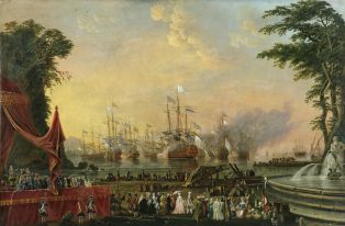 Manoeuvres navales à Toulon, juillet 1777 ; © Patrick Dantec