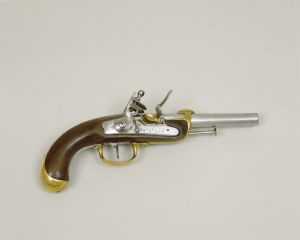 Pistolet de marine à silex, modèle 1779, 1er type ; © Patrick Dantec