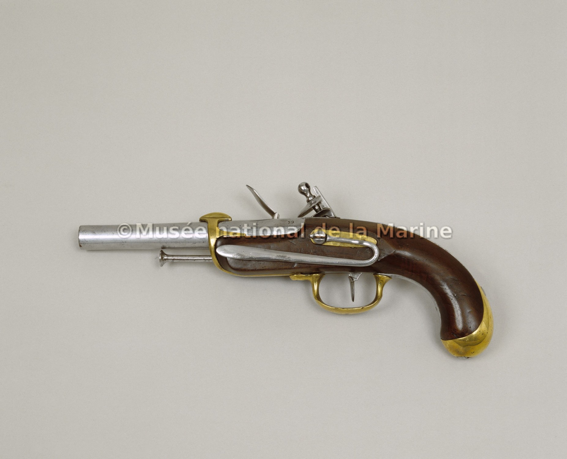 Pistolet de marine à silex, modèle 1779, 1er type