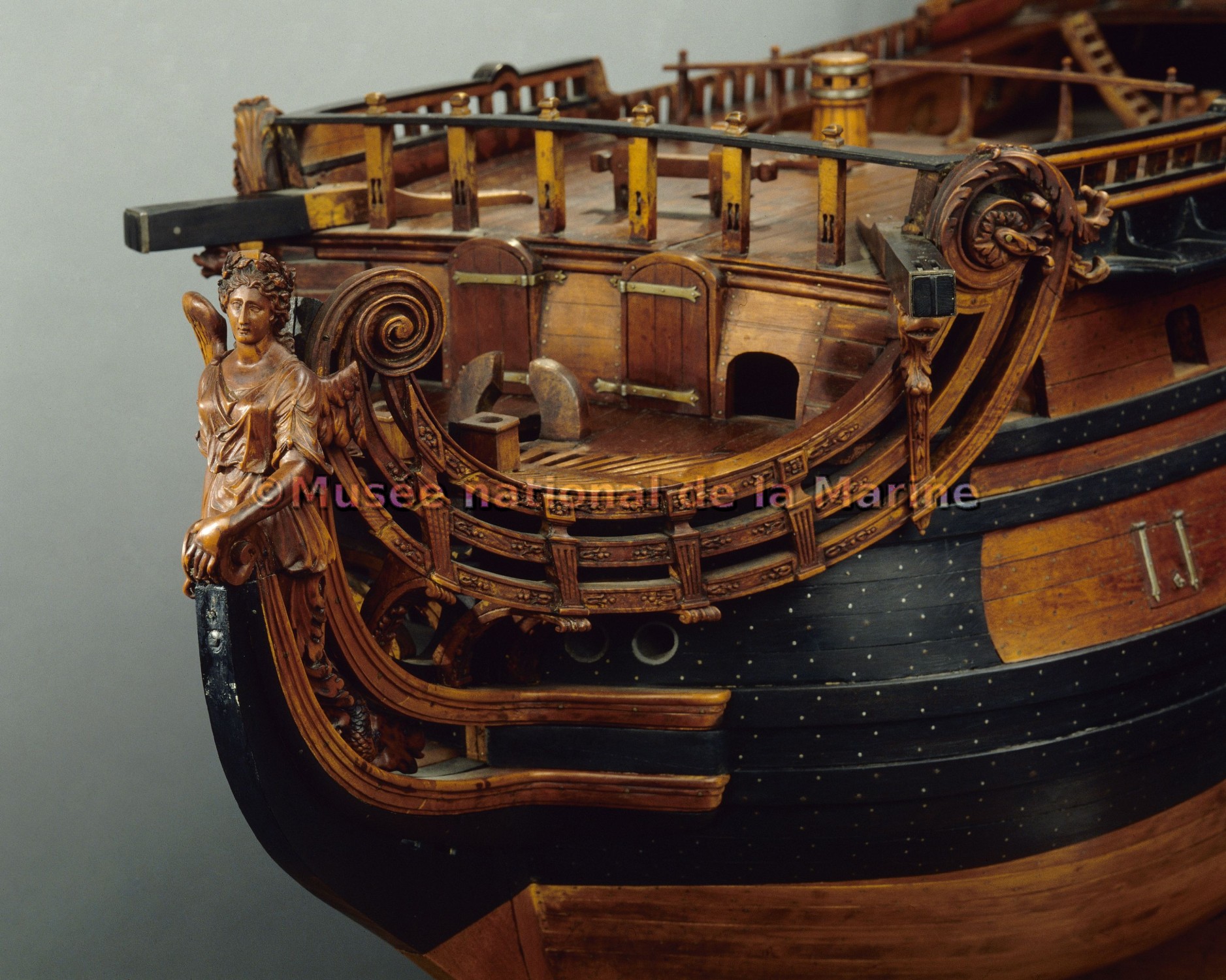Brillant, vaisseau de 60 canons, 1689, proue