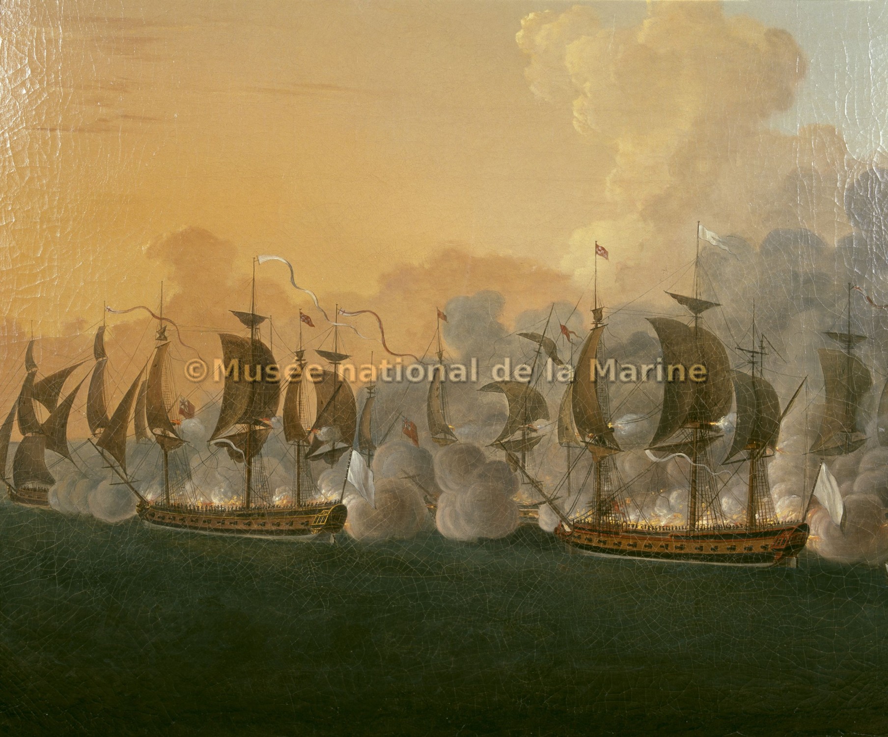Combat de Louisbourg, 1781 (détail)