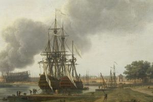 Vue du Port de Rochefort, prise du Magasin des Colonies (détail) ; © Arnaud Fux