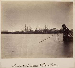 Bassin du Commerce à Port-Saïd ; © Musée national de la Marine ; © Patrick Dantec