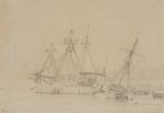 La Virginie en carénage à Tahiti août 1845