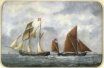 Goélette marchande danoise et barge de Portland