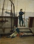 Matelots à bord du croiseur Desaix, 1884
