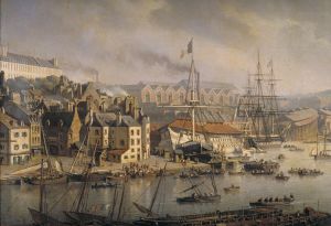 Le Port de Brest (avant restauration, détail) ; © Patrick Dantec