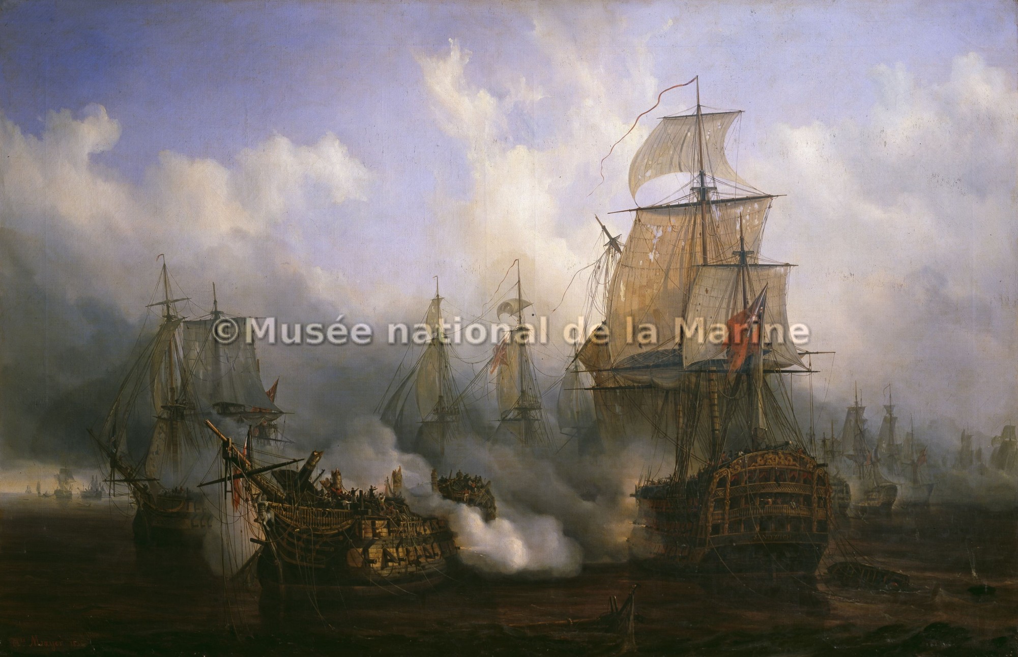 Scène de la bataille de Trafalgar, 1805