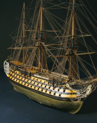Océan, vaisseau de 118 canons, 1790, vue tribord ; © Patrick Dantec