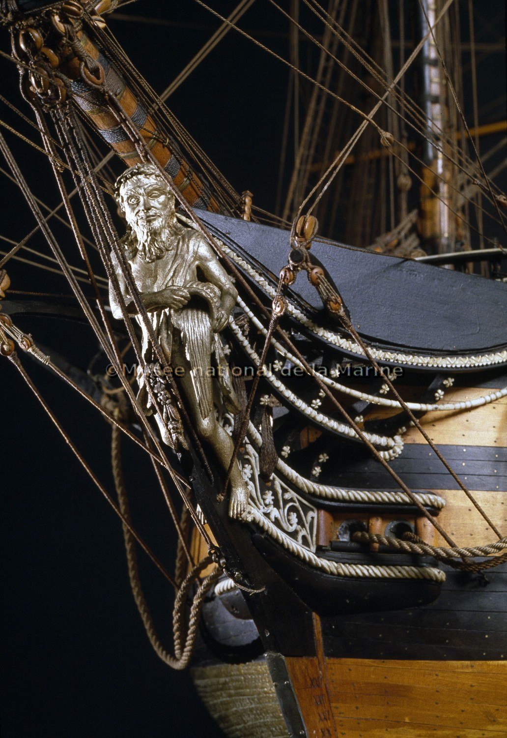 Océan, vaisseau de 118 canons, 1790, vue de détails