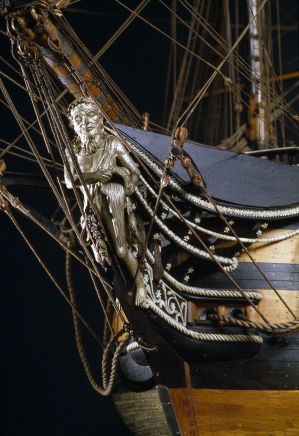 Océan, vaisseau de 118 canons, 1790, vue de détails ; © Patrick Dantec