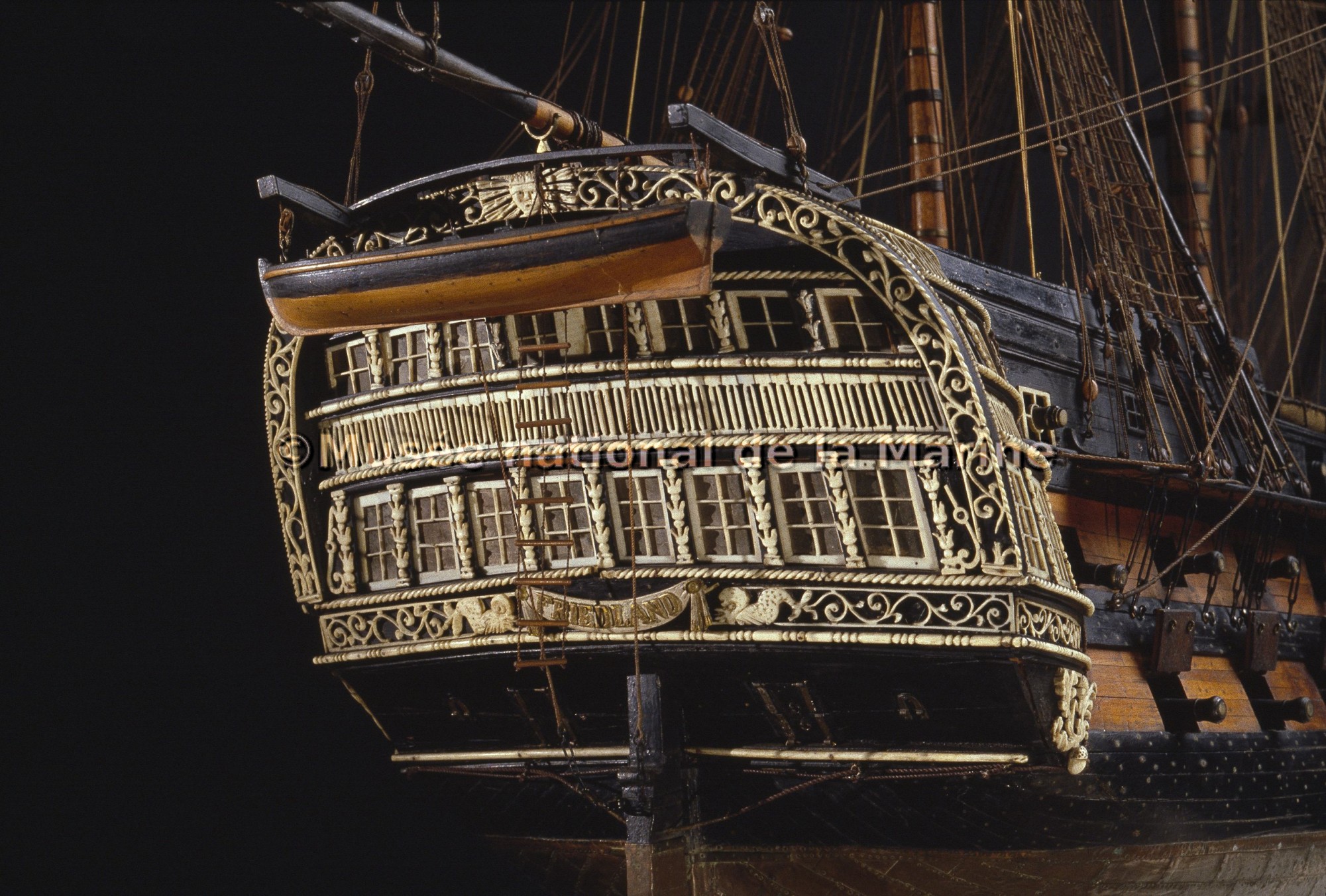 Friedland, vaisseau de 80 canons, 1807, vue de détails