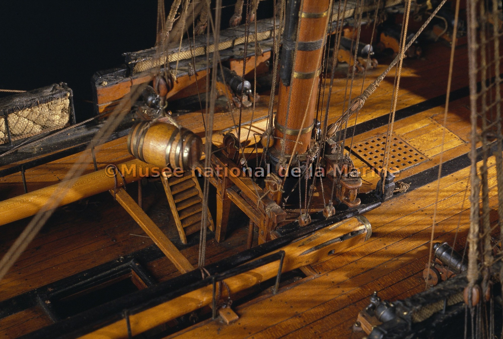 Friedland, vaisseau de 80 canons, 1807, vue de détails