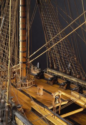 Friedland, vaisseau de 80 canons, 1807, vue de détails ; © Patrick Dantec