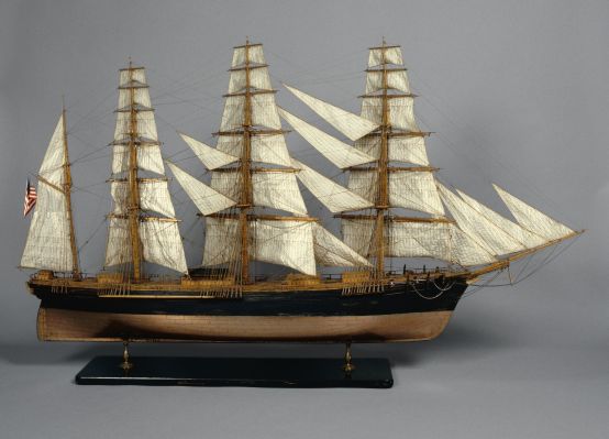 Great Republic, clipper de Boston, 1853, vue de travers tribord