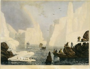 Débarquement sur la Terre Adélie, 21 janvier 1840 ; © Patrick Dantec