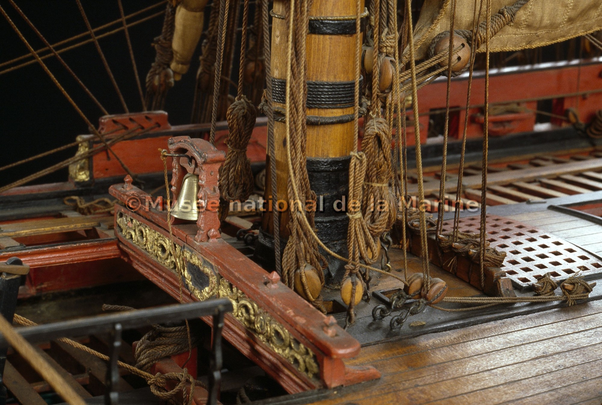 Sans Pareil, vaisseau de 108 canons, 18e siècle (détail)