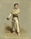 Matelot en tenue de branle-bas de combat vers 1880