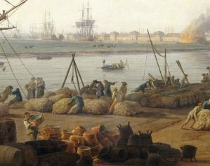 Vue du Port de Rochefort, prise du Magasin des Colonies (détail) ; © Patrick Dantec