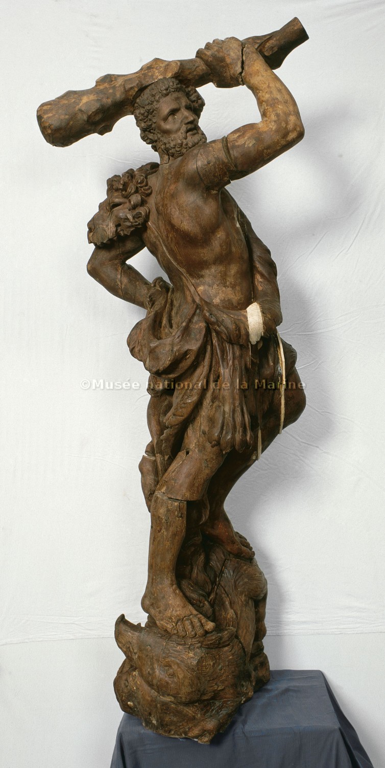 Hercule terrassant le sanglier d'Erymanthe (avant restauration)