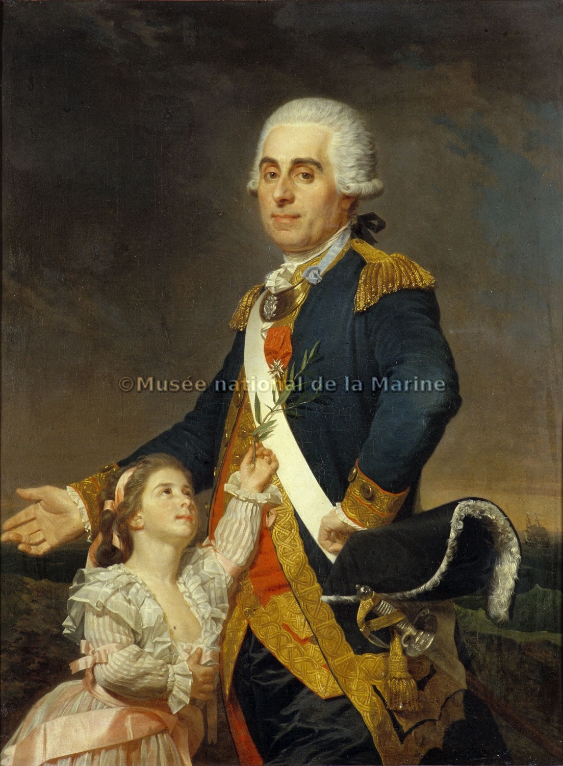 Portrait du marquis de Rossel et de sa fille