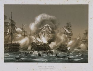 Combat d'Aboukir, 1er août 1798 ; © Arnaud Fux