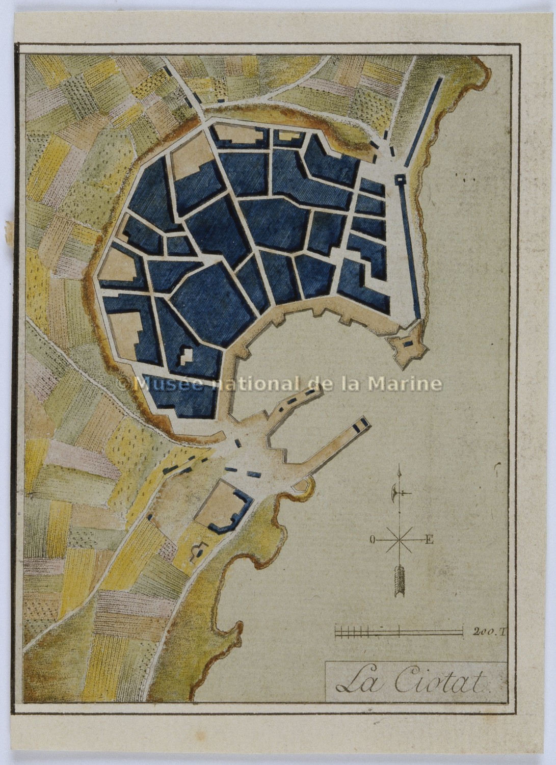 Plan du port de La Ciotat