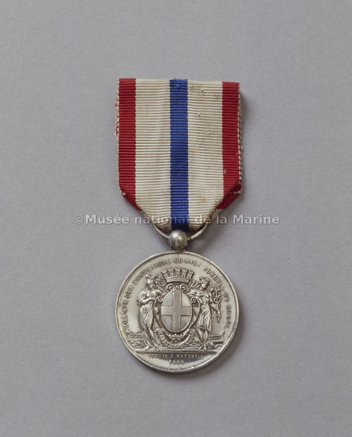 Médaille de sauvetage du Midi Bouches du Rhône, avers