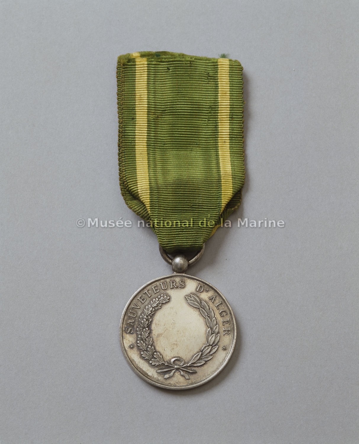 Médaille de sauvetage d'Alger, revers