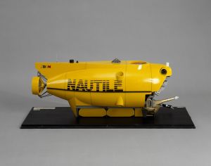 Nautile, sous-marin d'intervention, 1984, vue de travers Td ; © Arnaud Fux
