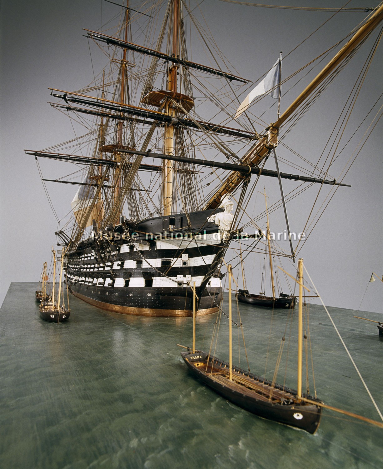 Valmy, vaisseau de 1er rang de 120 canons, 1847, vue de l'avant