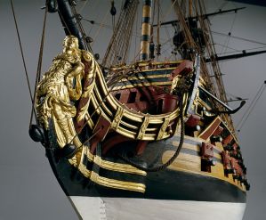 Louis XV, vaisseau de 110 canons, 1720-1725, figure de proue ; © Arnaud Fux