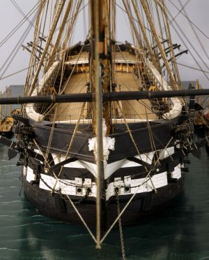 Tage, vaisseau de 2e rang de 100 canons, 1847, vue face ; © Arnaud Fux