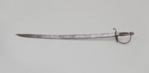 Sabre de bord, dit d'abordage, vers 1750, face 1 ; © Arnaud Fux