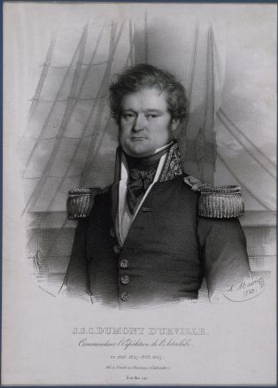 Portrait de Dumont d'Urville (1790-1842) ; © Patrick Dantec