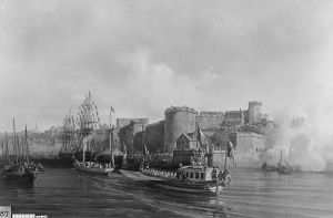 Visite de Napoléon III à Brest 11 août 1858 (avant restauration)