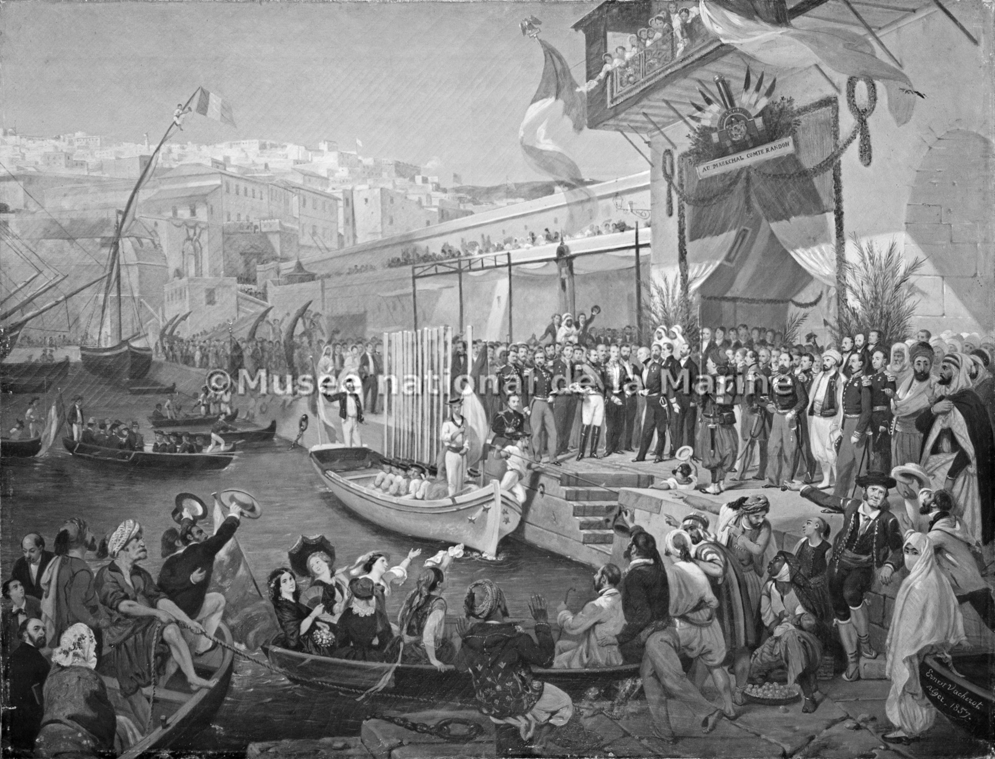 Arrivée du maréchal Randon à Alger, 1857