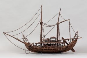 Maquette de bateau, Bateau des îles Moluques, en clous de girofle