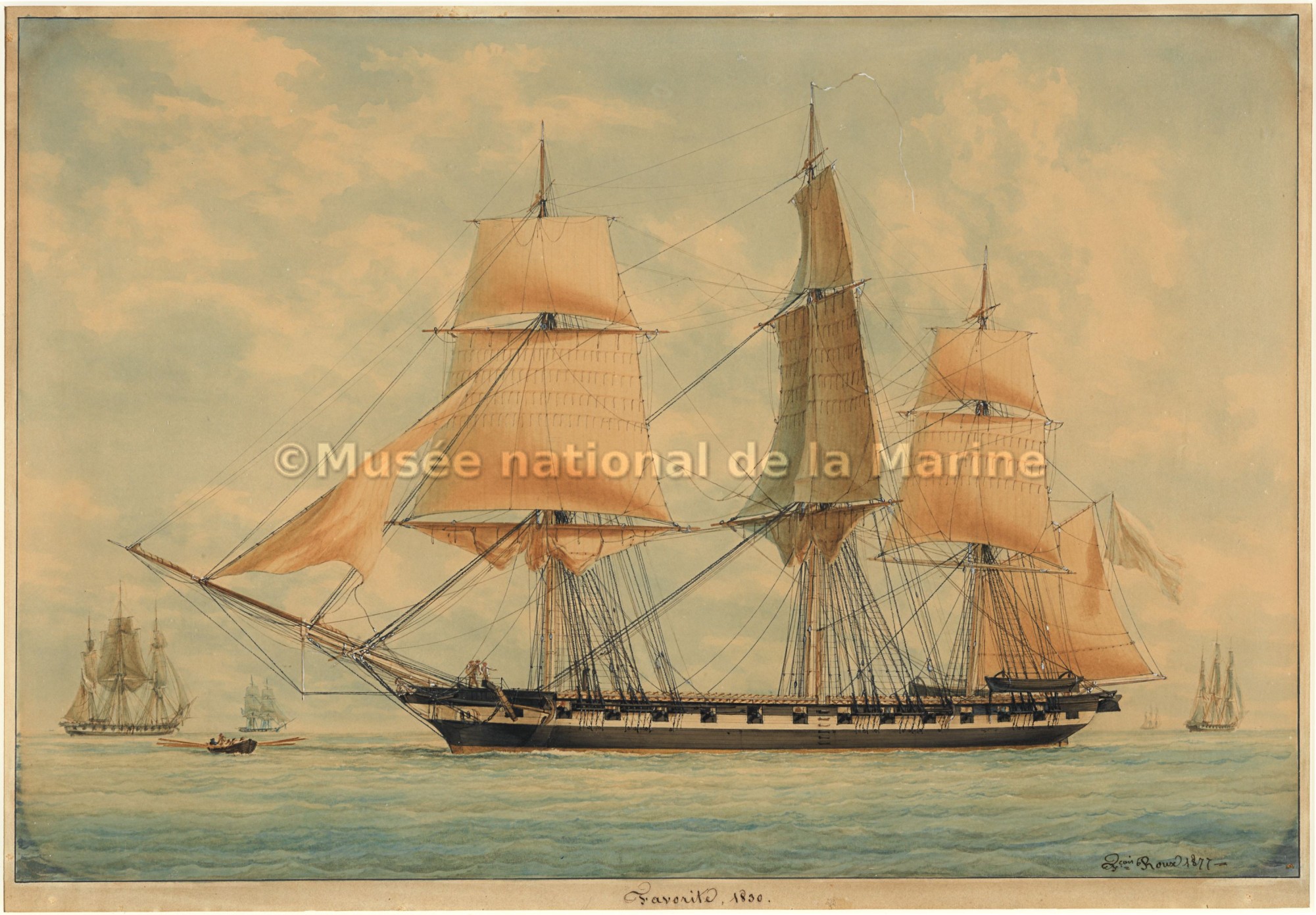 Favorite, corvette de 24 canons, 1829