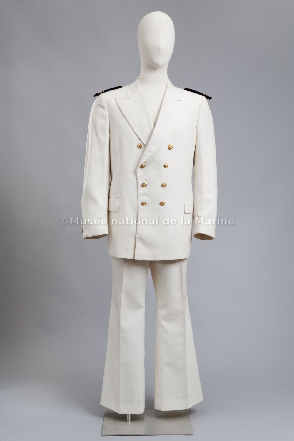 Veste de tenue d'été de commandant de marine marchande, vue de face