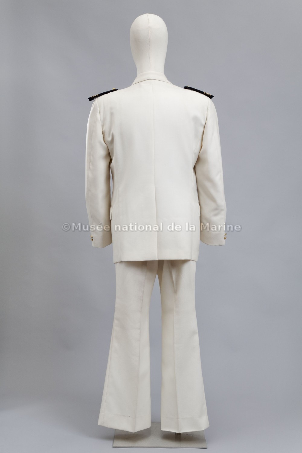 Veste de tenu d'été de commandant de marine, vu de dos