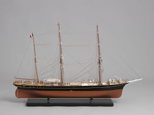Belem, trois-mâts barque (1896), maquette de bateau ; © Arnaud Fux
