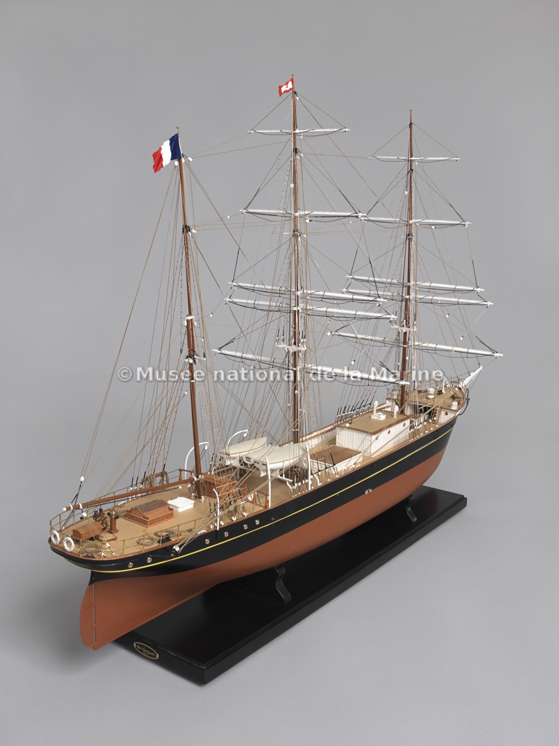 Belem, trois-mâts barque (1896), maquette de bateau