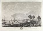 Vue de la Ville et du Port de Bordeaux, prise du côté des...