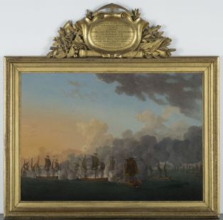 Combat de Louisbourg, 1781 ; © Arnaud Fux