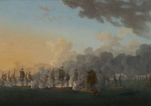 Combat de Louisbourg, 1781 ; © Arnaud Fux
