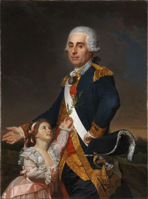 Portrait du marquis de Rossel et de sa fille ; © Arnaud Fux
